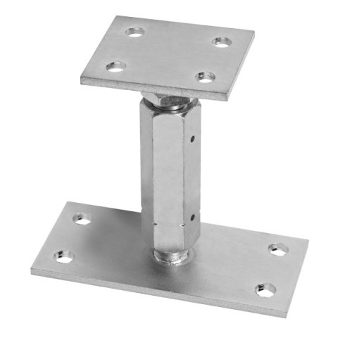 Pied de poteau réglable avec platine VH - 135 - PPR135