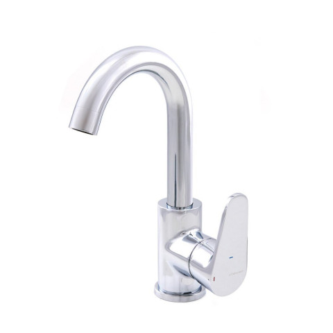 Mitigeur lavabo 180mm 5l/min bec tube avec vidage universel Quick-clac Rocket Cold Open - STANDARD HIDRAULICA - 62062