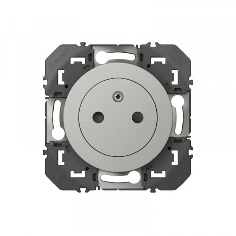 Prise de courant 2p+t surface dooxie 16a finition alu (600435)