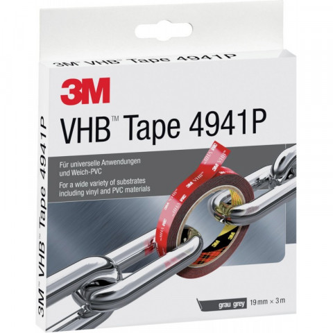 3m ruban adhésif double face vhb 4941p 19mm x 3m