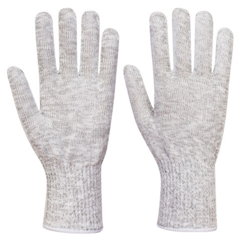 Sous-gants alimentaires anti-coupure de niveau f - gris - Taille au choix