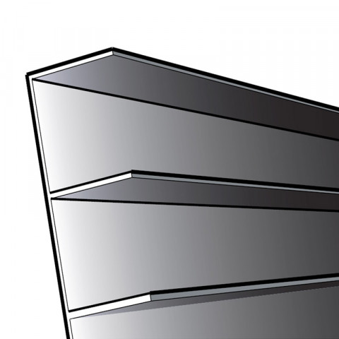 Profil de ventilation CEDRAL Board en PVC noir (3 mètres)