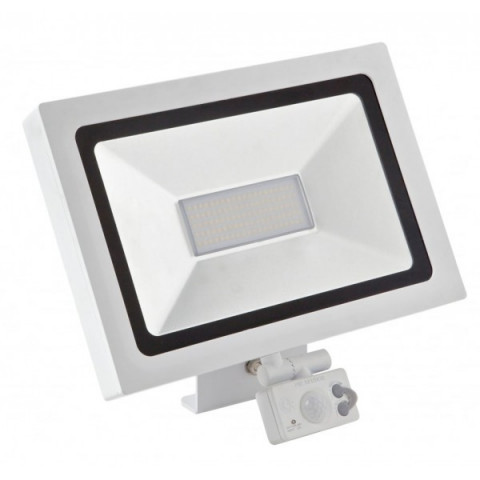 Projecteur led 30 watt (eq. 200 watt) avec détecteur - Finition blanche ou anthracite - Finition - Blanc