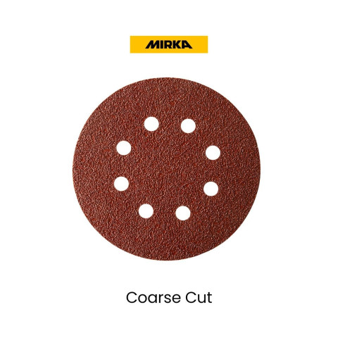 Disque abrasif Coarse Cut ø125mm 8 trous Gr100 - MIRKA - Bte 50 - 4061605010