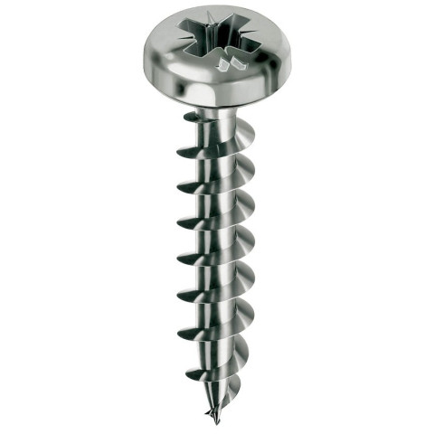 Vis MUSTAD Panelvit - Tête cylindrique - PZ2 - Filetage total - Ø5x25mm - Boite de 500 - PVACZC500250C8C