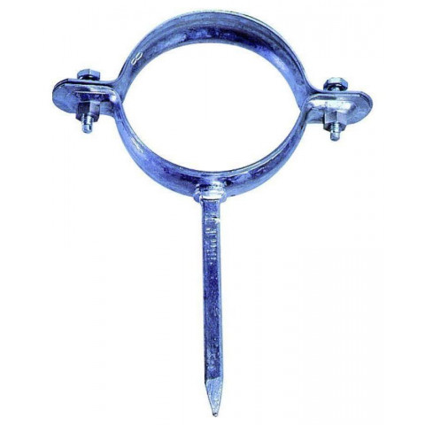 Collier descente gouttière en acier pré-galvanisé à  pointe (boîte x25)