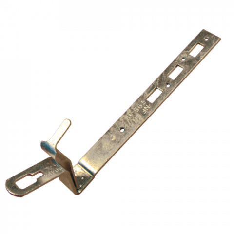 Crochet de gouttière de sécurité Nantais Secur+ acier galvanisé relevé de 8 cm tige 254 mm (x5)