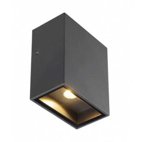 Quad 1 xl, applique, carrée, anthracite, led, 1x3w, 3000k, ip44