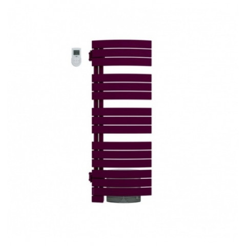 Radiateur sèche serviettes Néfertiti pivotant gauche prune intégral Atlantic 802056