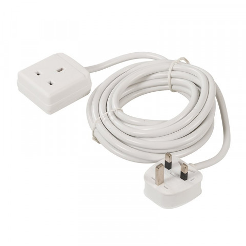 Rallonge électrique avec voyant néon - 1 prise - 5 m