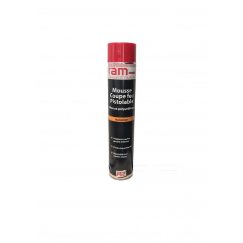 Bombe mousse polyuréthane coupe-feu 2H pistolable 750ml -  63843