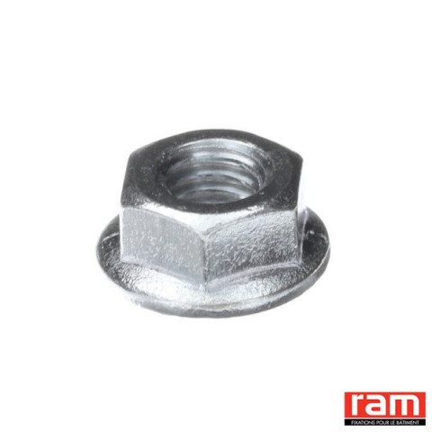 Boite de 100 écrou à embase crantée 8 mm - 93408