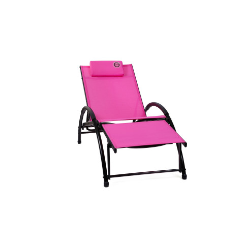 O'colors - fauteuil relax rose - structure pliable et confortable