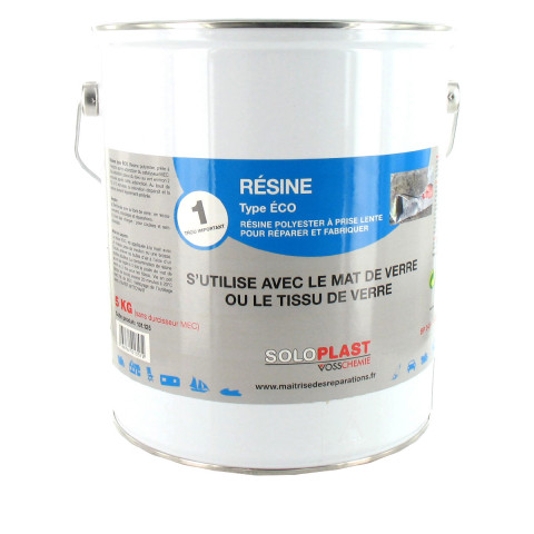 Résine polyester soloplast type eco 5 kg
