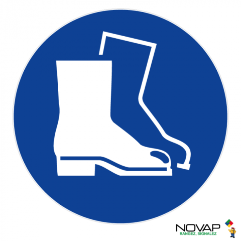 Disque Obligation de porter des chaussures - NOVAP - Ø300 mm - 4061665