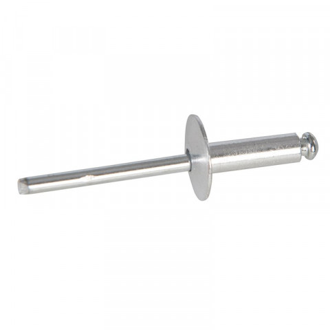 Rivets aveugles avec tête à bride ouverte, 150 pcs - Longueur tige 4,8 x 16 mm / 9,5 - 11,5 mm