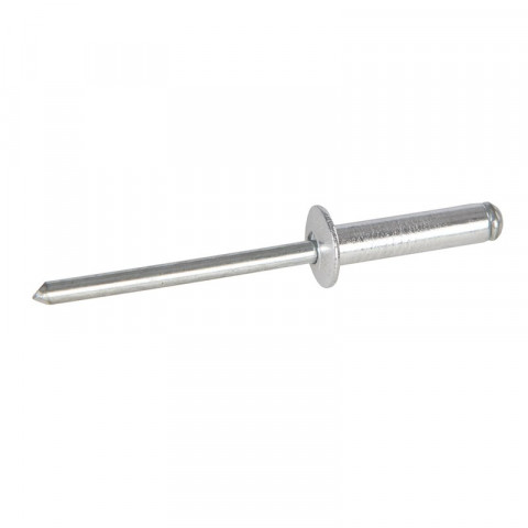 Rivets aveugles avec tête bombée ouverte - 4 x 16 mm / 10 - 12 mm, 500 pcs