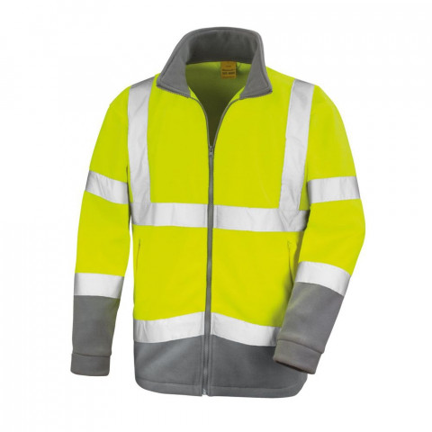 Veste polaire haute visibilité result safety microfleece classe 2 