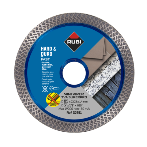 Disque diamanté Mini Viper TVA 85 Superpro - Ø 85 mm - RUBI - 32951