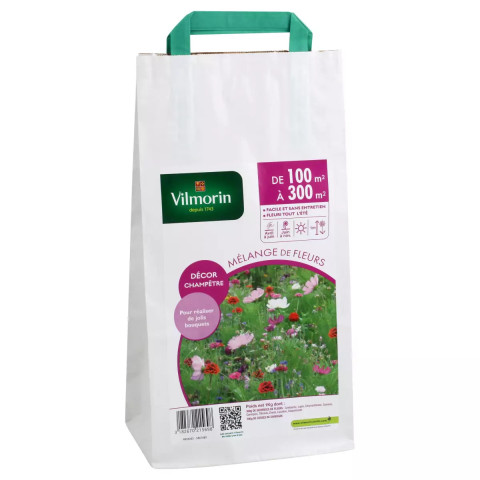 Sachet graines  mélange de fleurs champêtre 100 à 300m2