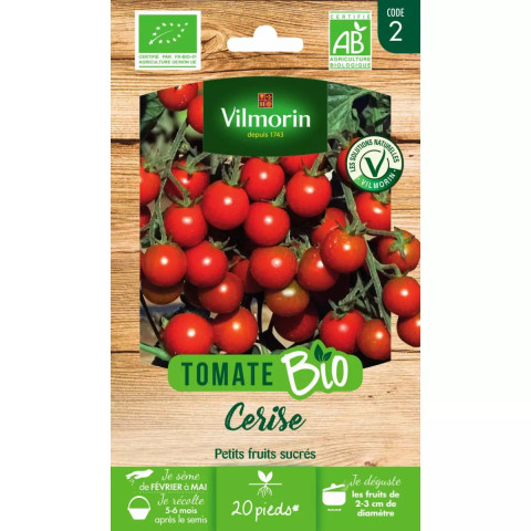 Sachet graines tomate cerise bio - solanum lycopersicum