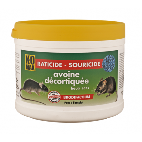 Raticide komax avoine décortiquée - 150 gr - xa150