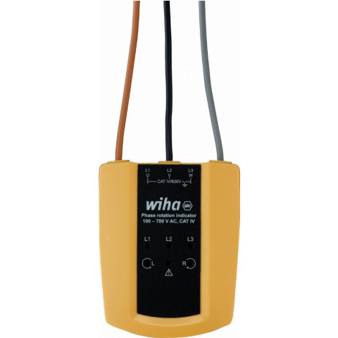 Testeur et indicateur de rotation de phase WIHA 100700 V AC Cat. IV - 45221