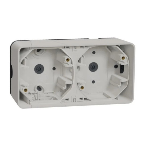 Schneider electric   mur39914   boite 2p blancc horiz sailliee