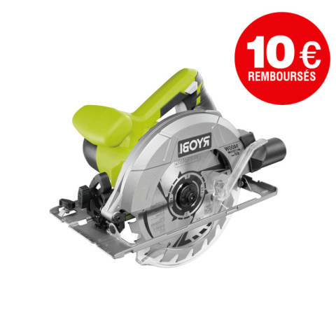 Scie circulaire ryobi - 1400w - 66mm - 2 lames - rcs1400-kb48