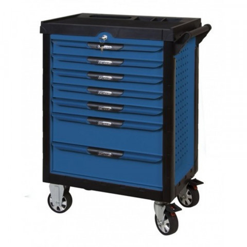 Servante pearlline bleue 7 tiroirs équipée de 311 outils