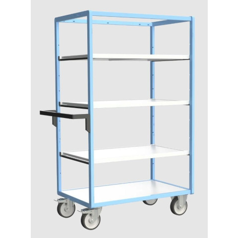 Servante multi-niveaux avec 3 étagères plateau bois 1000 x 600 mm 500 kg - 880725224