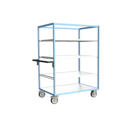 Servante multi-niveaux avec 3 étagères plateau bois 1200 x 800 mm 500 kg - 880725234