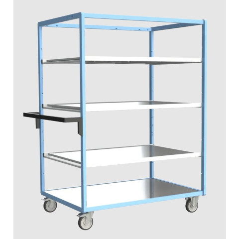 Servante multi-niveaux avec 3 étagères plateau tôle galva 1200 x 800 mm 250 kg  - 880725164