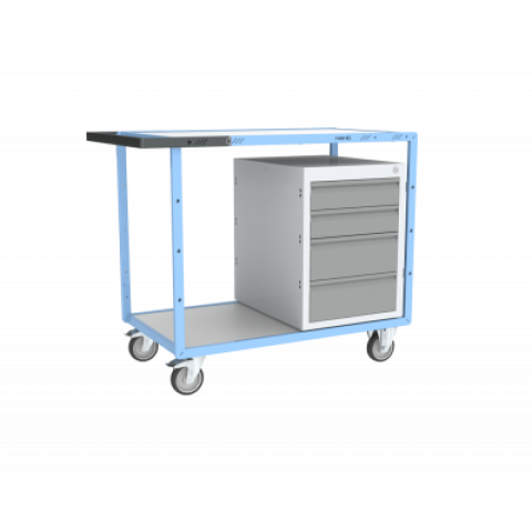 Servante établi équipée 1 bloc 4 tiroirs 250 kg - 880707108