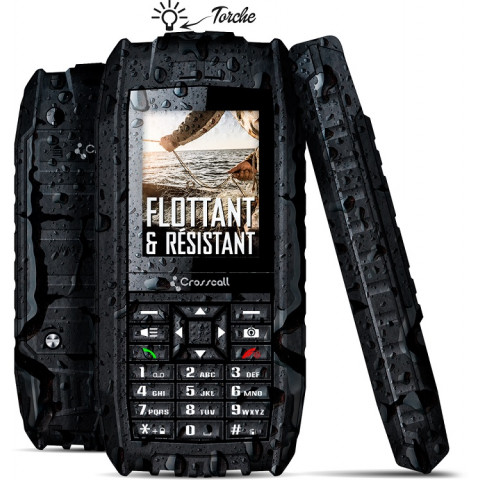Mobile flottant IP68 SHARK-V2 Pack Pro Noir Crosscall