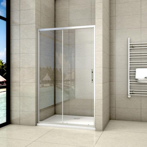 Porte de douche coulissante 190cm h en niche porte de douche 