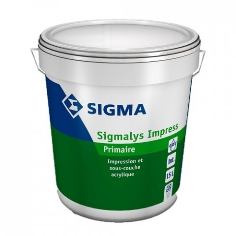 Sigmalys impression blanc - impression et sous couche d'accrochage acrylique - sigma