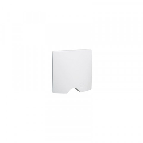 Sortie de câble ip44 dooxie livrée complète avec plaque finition blanc