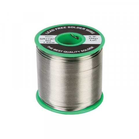 Soudure Sans Plomb Sn 99.3% - Cu 0.7% 1Mm 500G