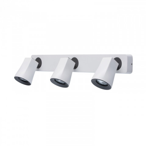 Spot blanc techno 3 ampoules 21 cm