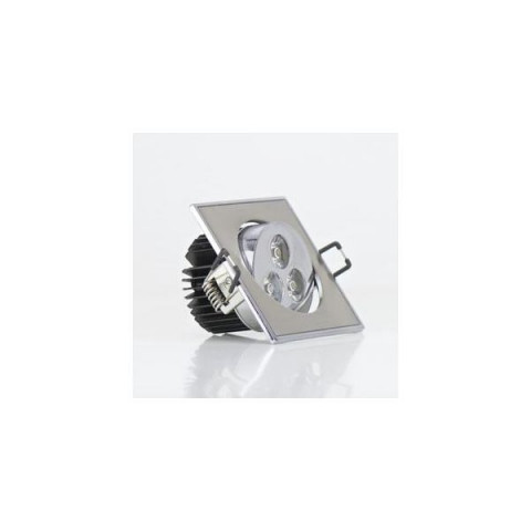 Spot led 3x1 watt (eq. 30 watt) encastrable carré