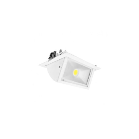 Spot led rectangulaire inclinable avec alimentation electronique 30w 4000°k