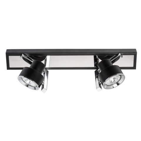 Spot noir techno 2 ampoules 13 cm