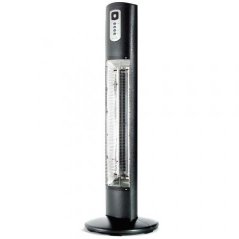 Sunred chauffage tour helios 2950 w fibre de carbone noir hel12