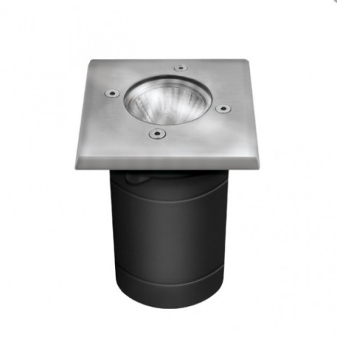 Support de spot sol GU10 extérieur encastrable - Forme - Carré