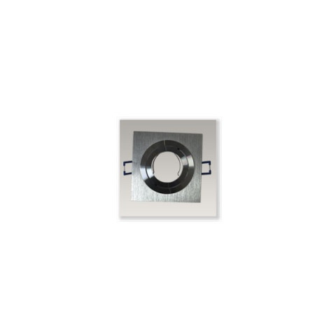 Support spot carré orientable gris 92 mm - Finition - Grise