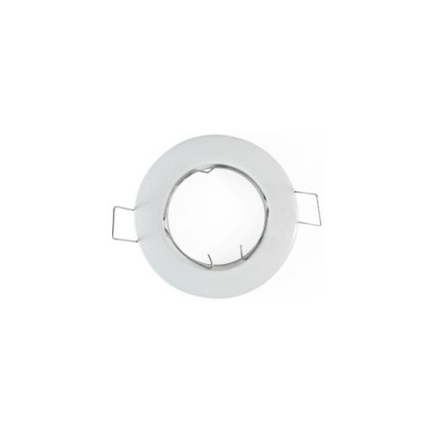 Support spot rond fixe 78 mm blanc - Finition - Blanc