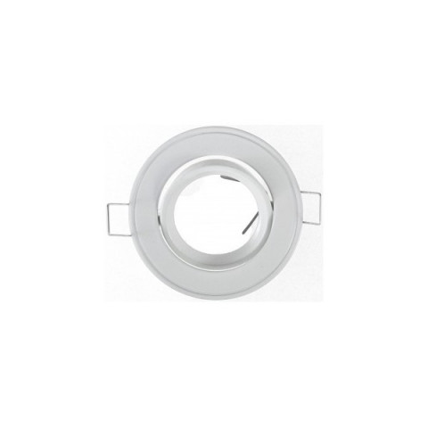 Support spot rond orientable 86 mm (2 couleurs au choix) - Finition - Blanc