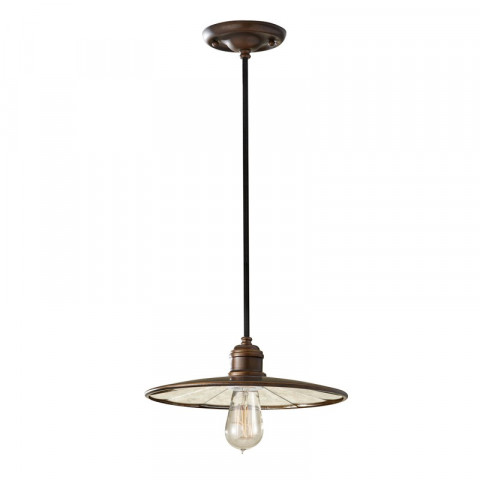 Suspenion urban renewal, bronze et verre miroir, 30 cm