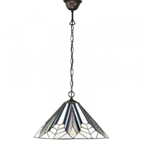 Suspension 1 ampoule 40 cm astoria, verre et métal